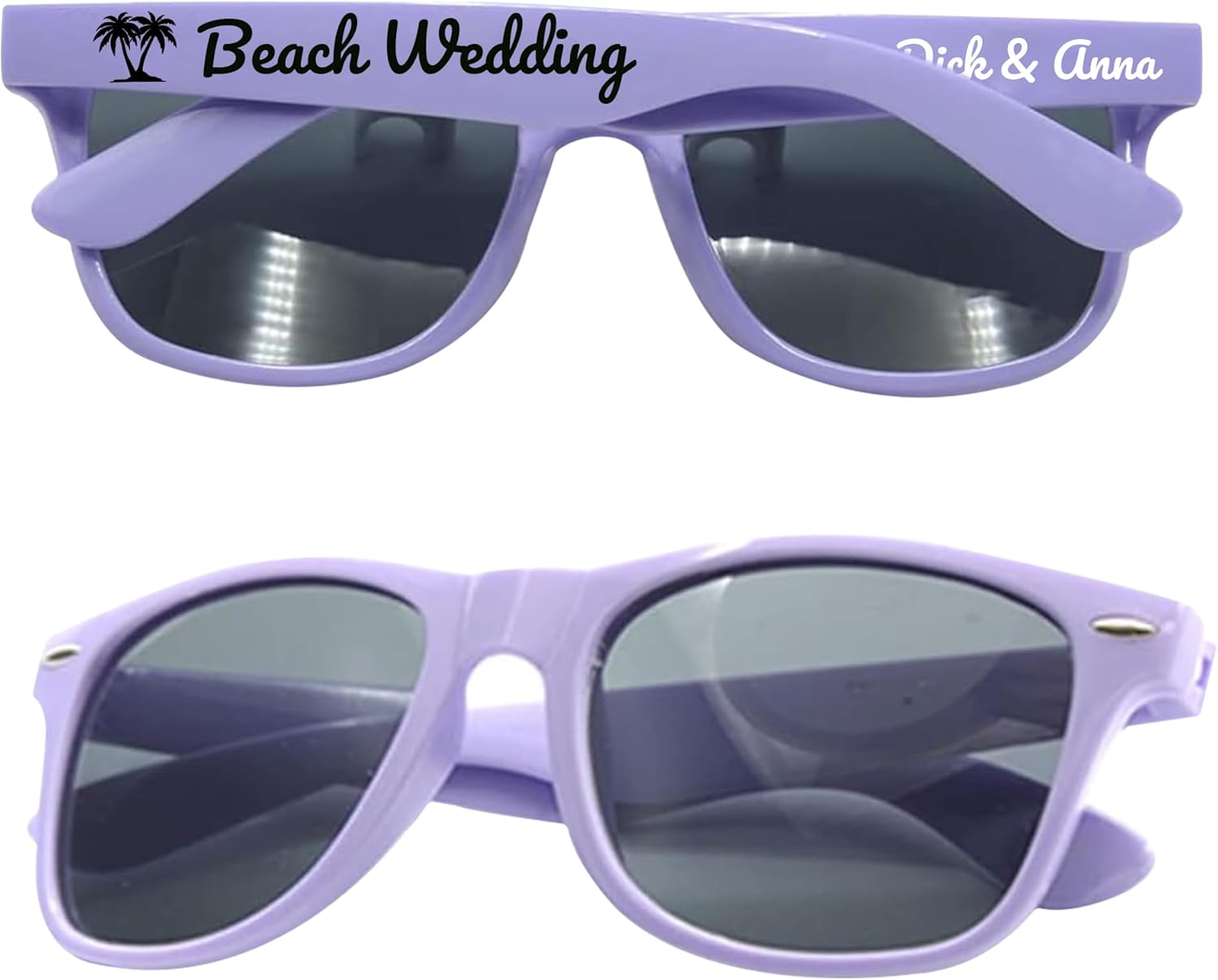 

Солнцезащитные очки на заказ оптом, солнцезащитные очки для вечеринок, двухцветная печать, персонализированные солнцезащитные очки для взрослых, солнцезащитные очки на заказ, свадебный подарок DFDG, Lavender