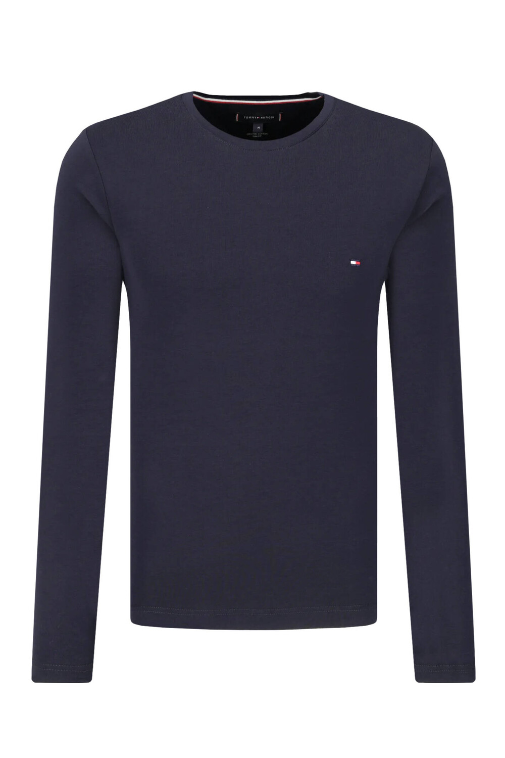 

Лонгслив Tommy Hilfiger slim fit stretch, темно-синий