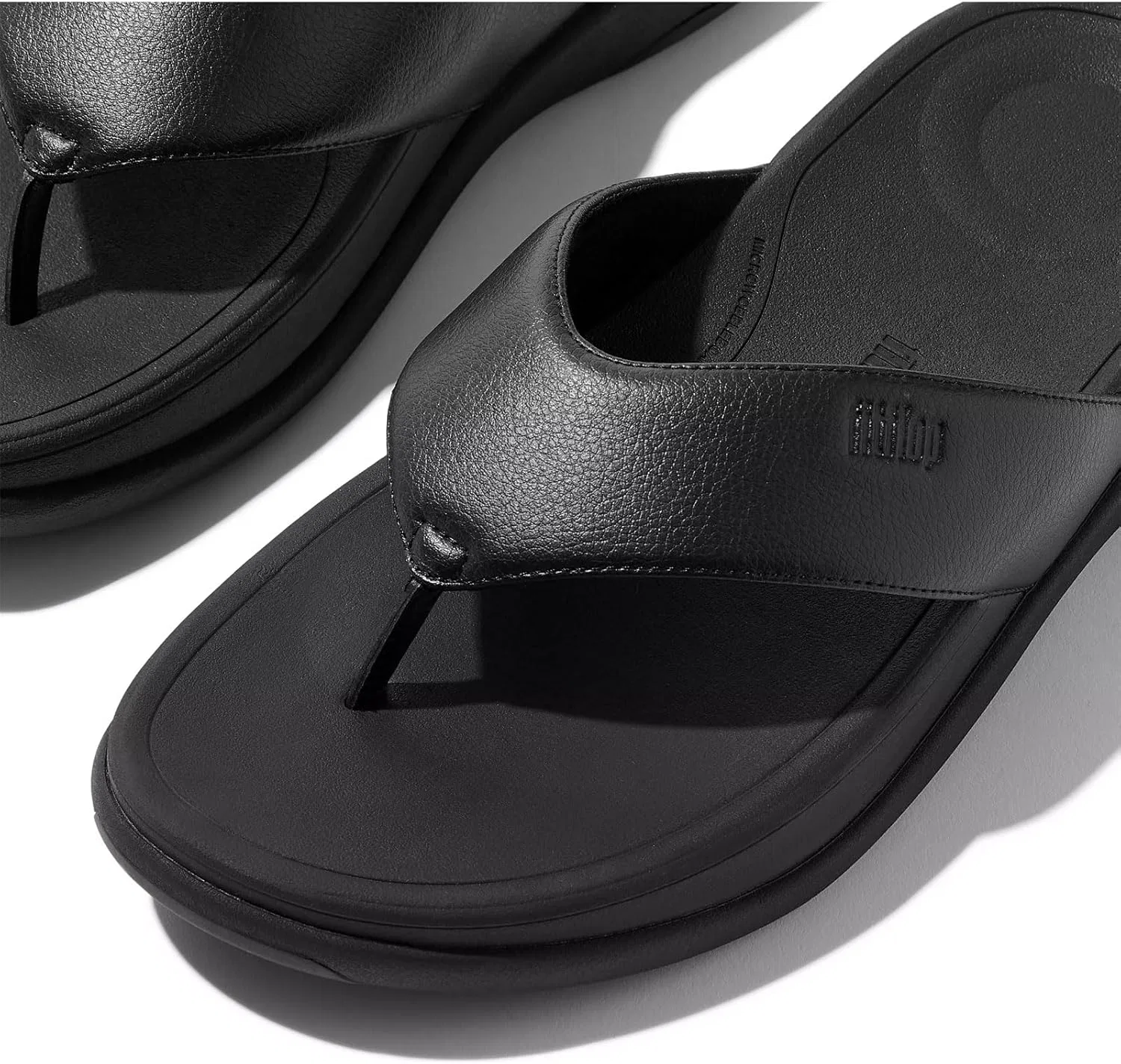 Мужские сандалии Fitflop F-mode Go с перемычкой между пальцами, Black — фото 3