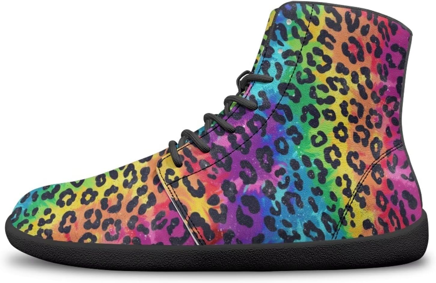 

Унисекс высокие походные ботинки для женщин и мужчин Hellhero, Rainbow Leopard Print