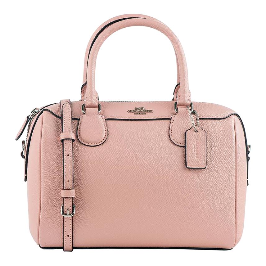 

COACH Сумка Bennett Leather Boston, женская сумка через плечо среднего размера в розовом цвете