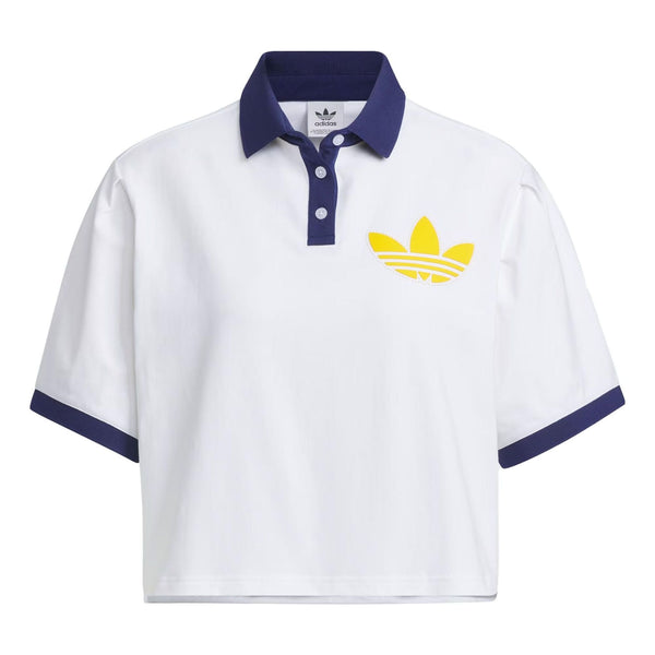 

Футболка (WMNS) adidas originals Varct Polo Shirt 'White Navy', белый