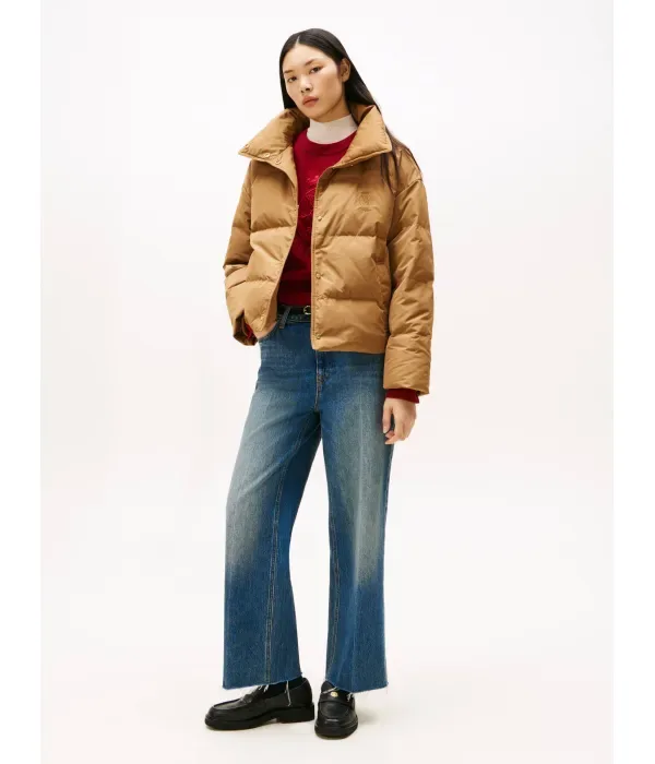 Пуховая куртка regular fit Tommy Hilfiger, коричневый — фото 2