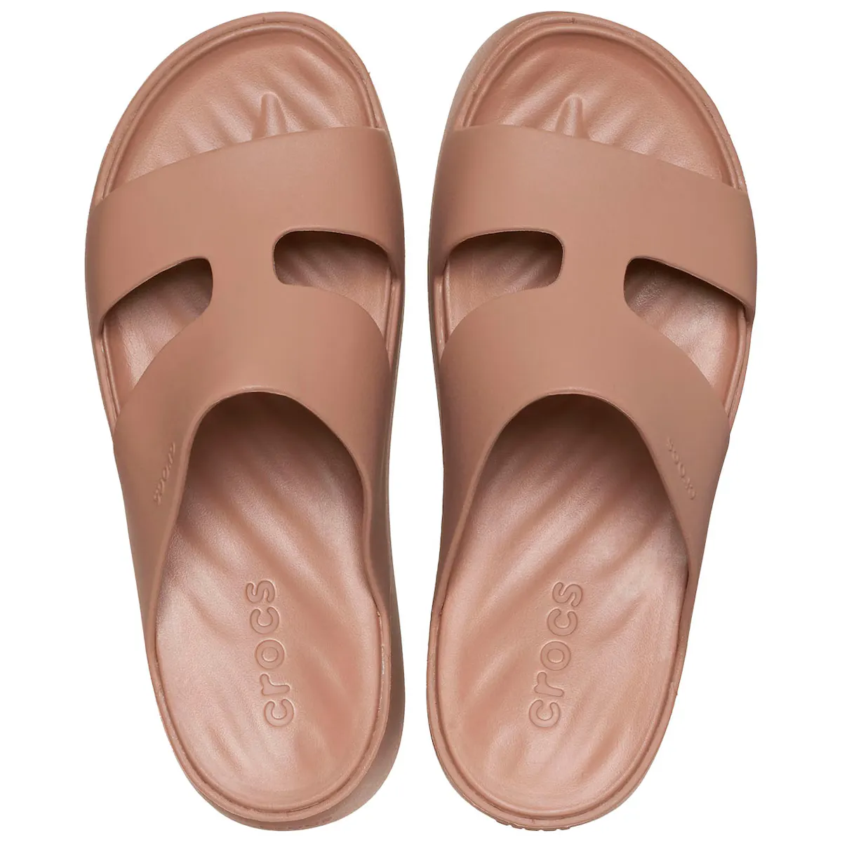 Женские босоножки на платформе Getaway H-образный ремешок W Crocs, коричневый — фото 3