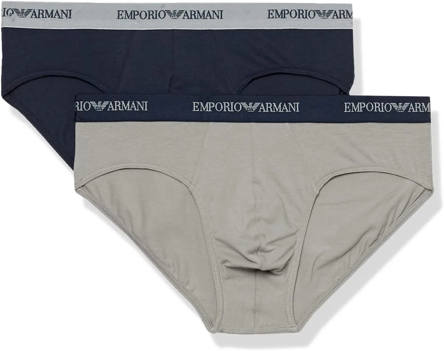 Боксеры 2-pack Emporio Armani серый, морской