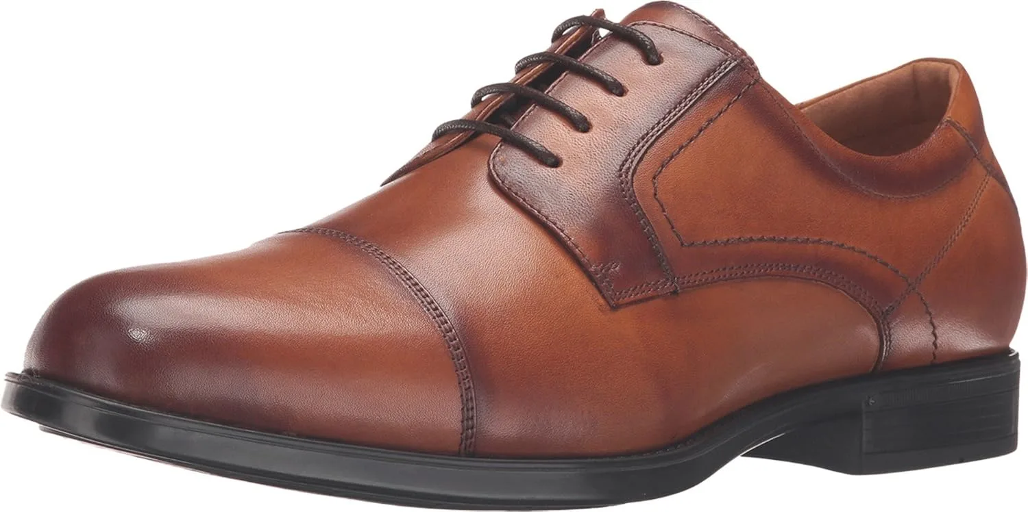Мужские туфли Oxford Florsheim Midtown с закругленным носиком, коричневый