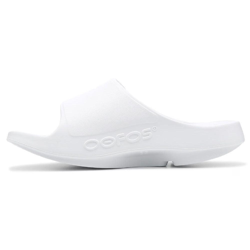 Спортивные сланцы с регулируемой лентой Ooahh Sport Flex Oofos, white — фото 3