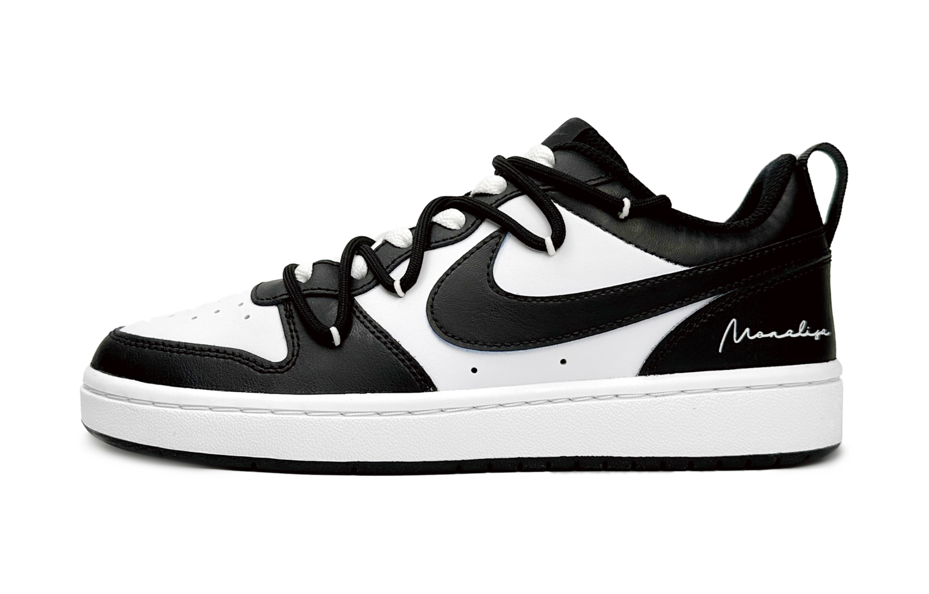 

Кроссовки Nike Court Borough Skateboard Shoes Women's Low-Top Black White, Черный, Кроссовки Nike Court Borough Skateboard Shoes Women's Low-Top Black White