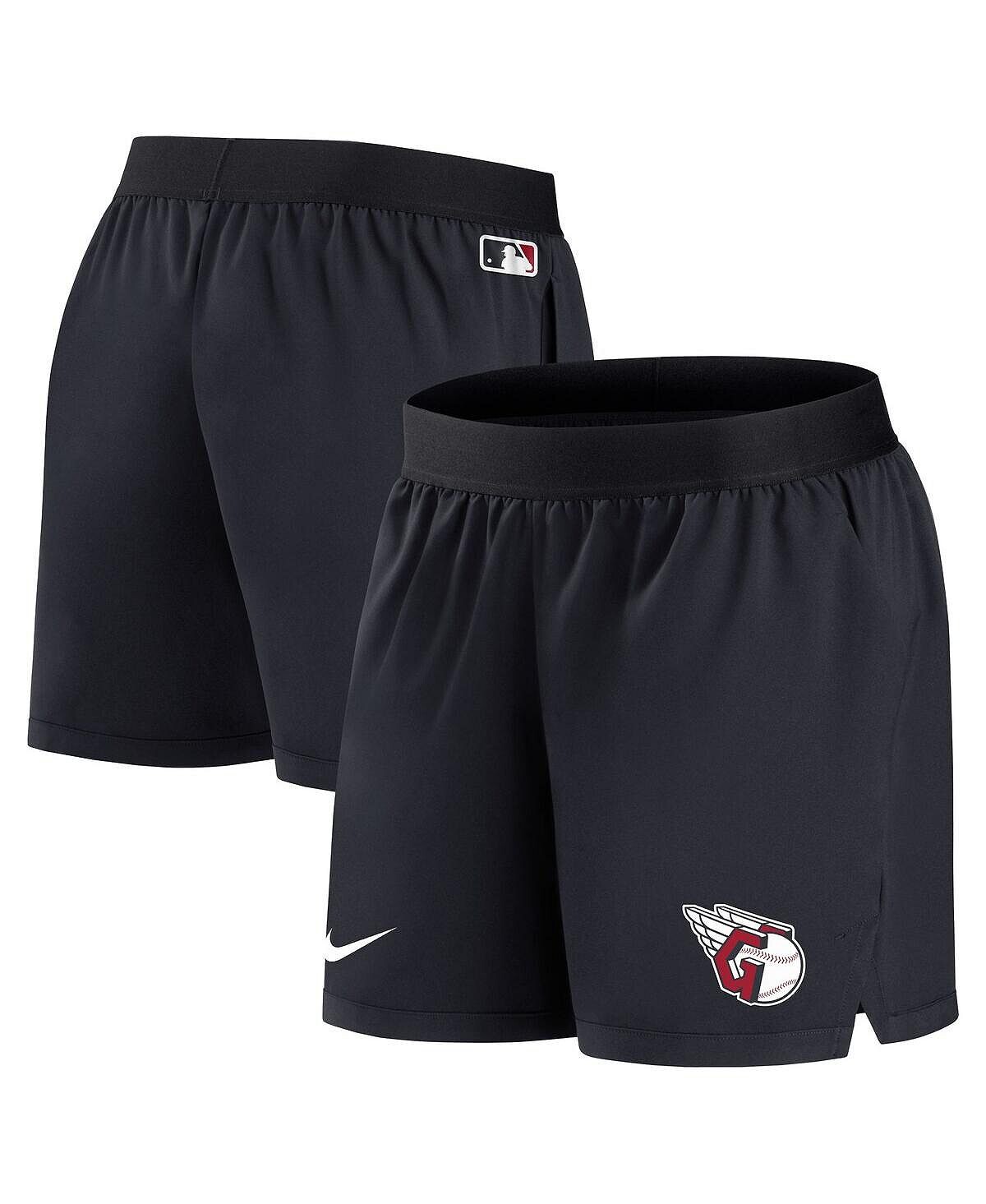 Женские темно-синие шорты Cleveland Guardians Authentic Collection Team Performance Nike, темно-синий — фото 2