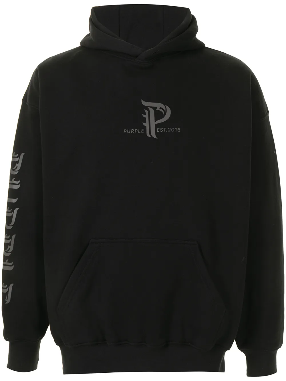 

Худи с логотипом Purple Brand, черный