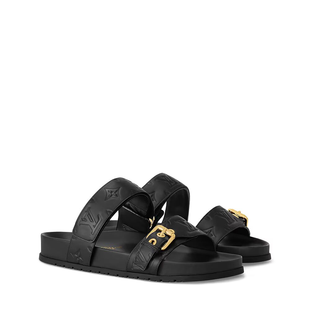 Мюли Bom Dia Flat Comfort Louis Vuitton, черный