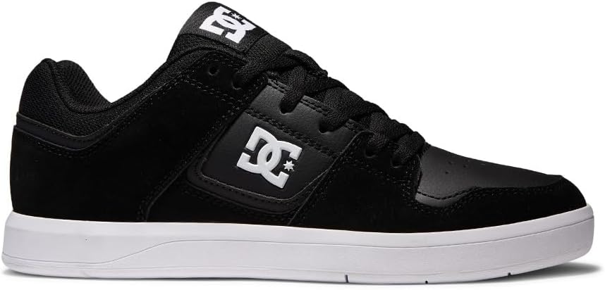 Мужские кеды DC Mens Pure Low Top с низким верхом на шнуровке для повседневного ношения и скейтбординга DC Shoes, черный — фото 4