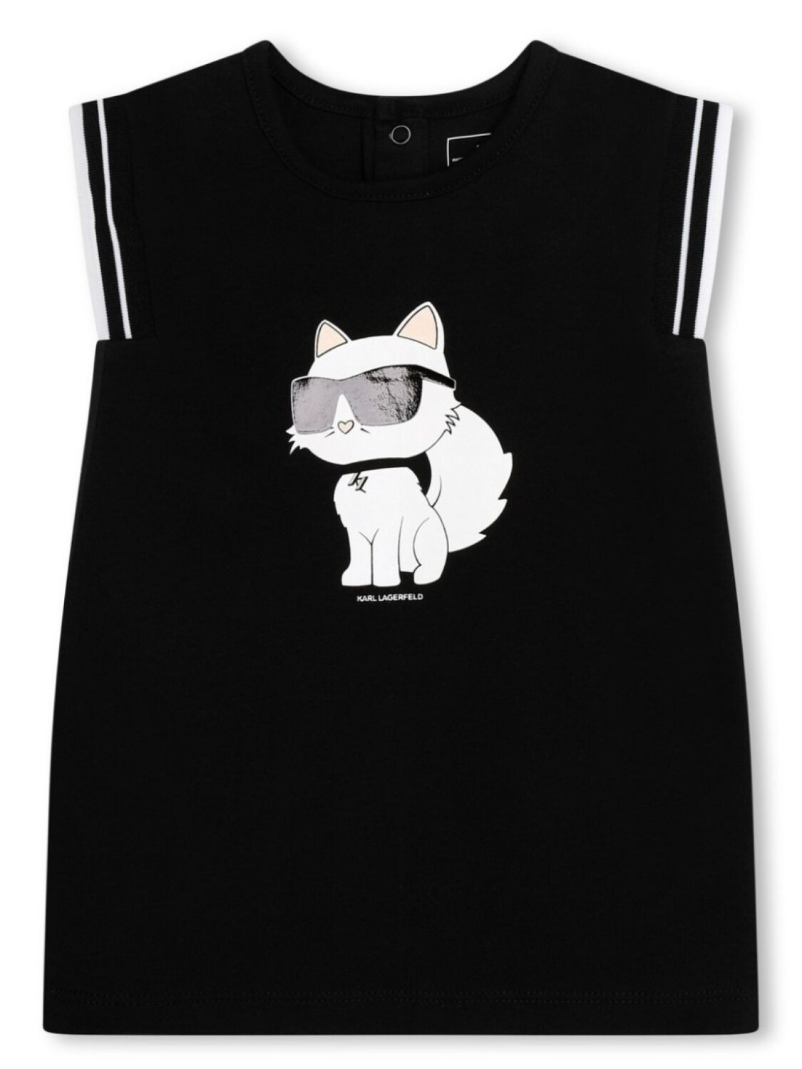 

Karl Lagerfeld Kids платье с принтом Ikonik Choupette, черный