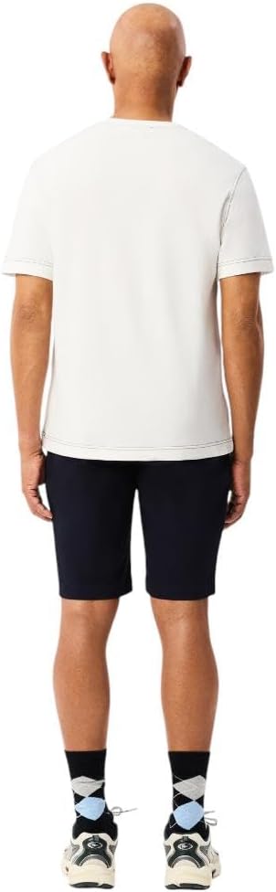 Шорты Lacoste, чинос для мужчин, эластичные (stretch), темно-синий — фото 3