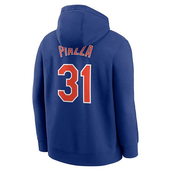 Толстовка с капюшоном mike piazza royal new york mets с именем и номером игрока Nike — фото 4