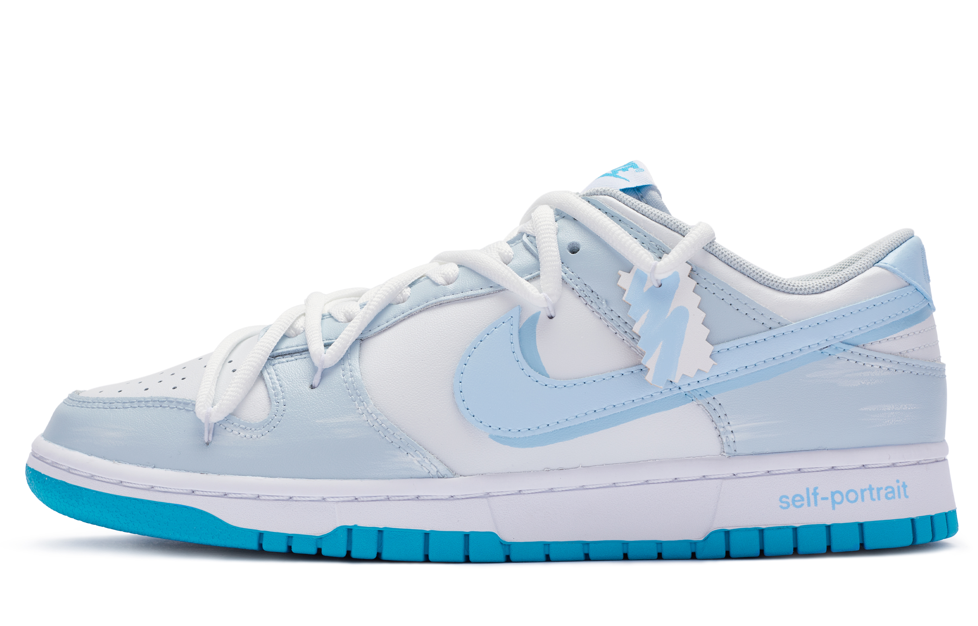 

Nike Кроссовки для скейтбординга Dunk Low Top, мужские, сине-белые