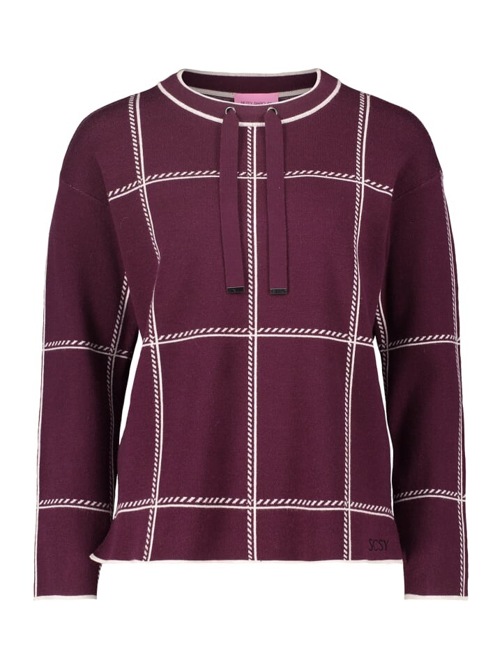 

Пуловер Betty Barclay Strick kariert, цвет patch dark red/beige