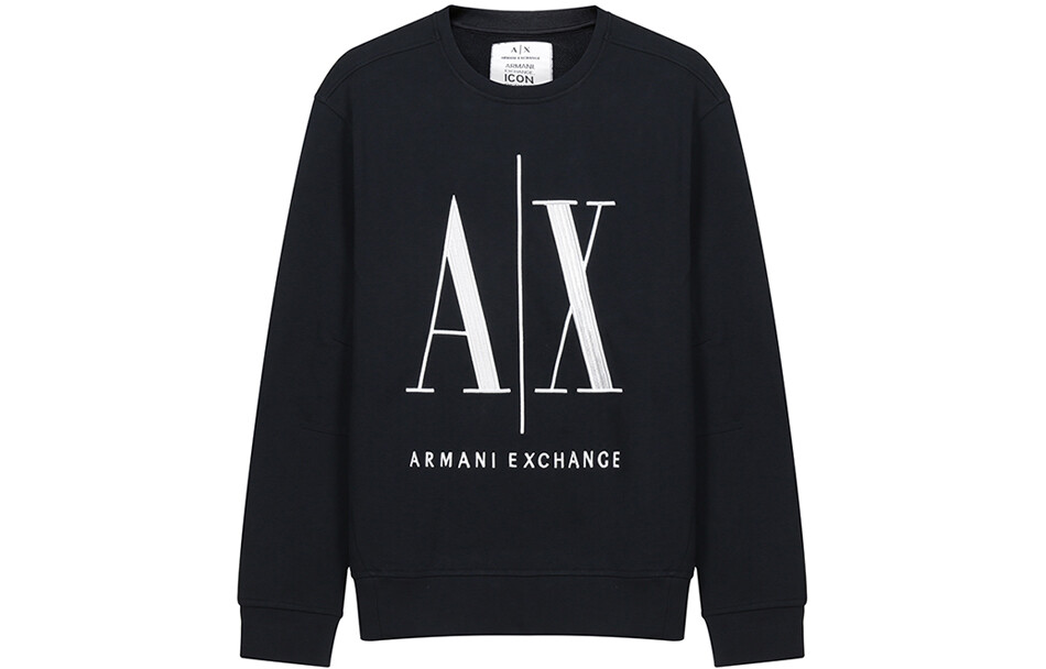 

Толстовка мужская темно-синяя Armani Exchange, темно-синий