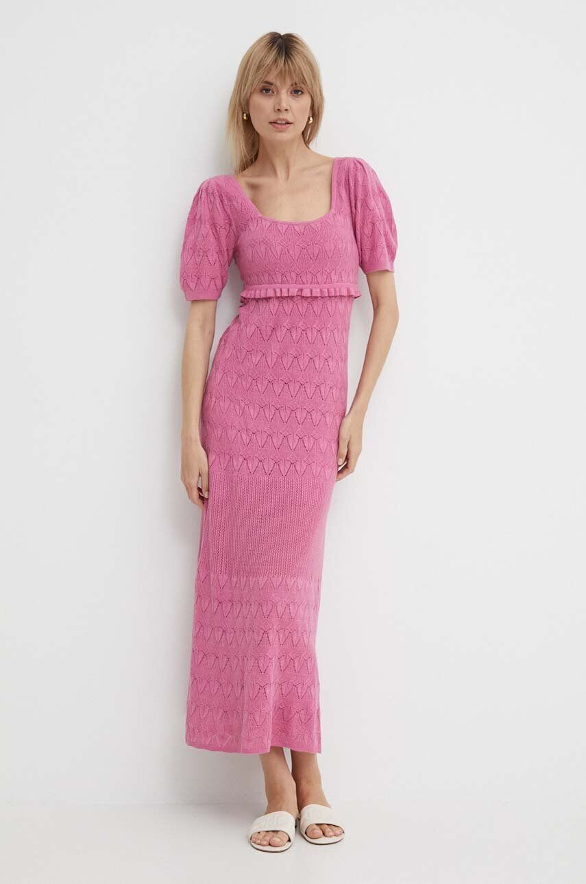 

Платье с добавлением льна GOLDIE DRESS Pepe Jeans, розовый