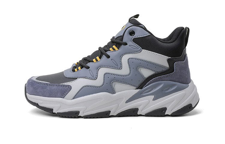 

LPMX Высокие кроссовки мужские, цвет черный, серый, синий