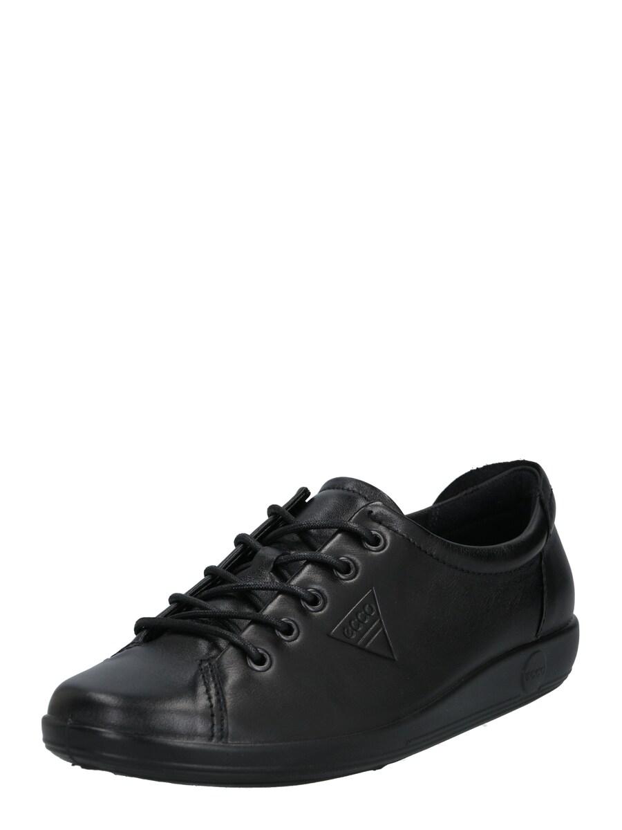 Туфли на шнуровке ECCO Soft 2.0, Black