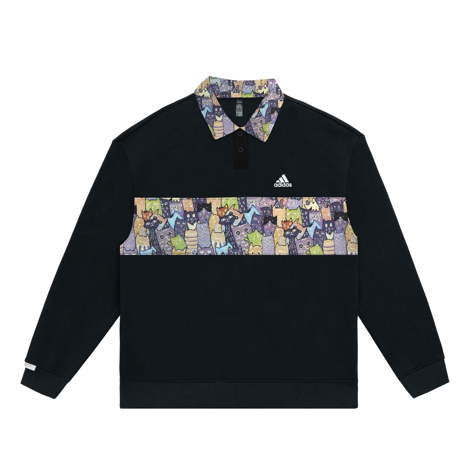 

Поло Unisex Adidas, черный