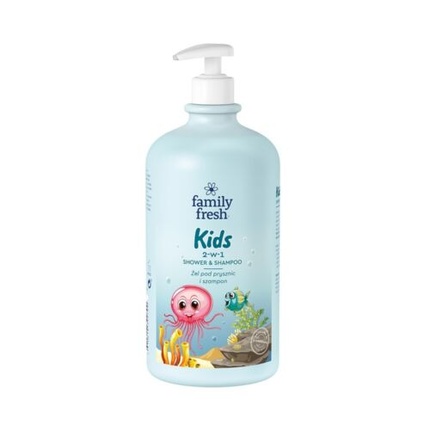 

Детский гель для душа и шампунь 2 в 1 для детей 1000 мл Family Fresh Assorted