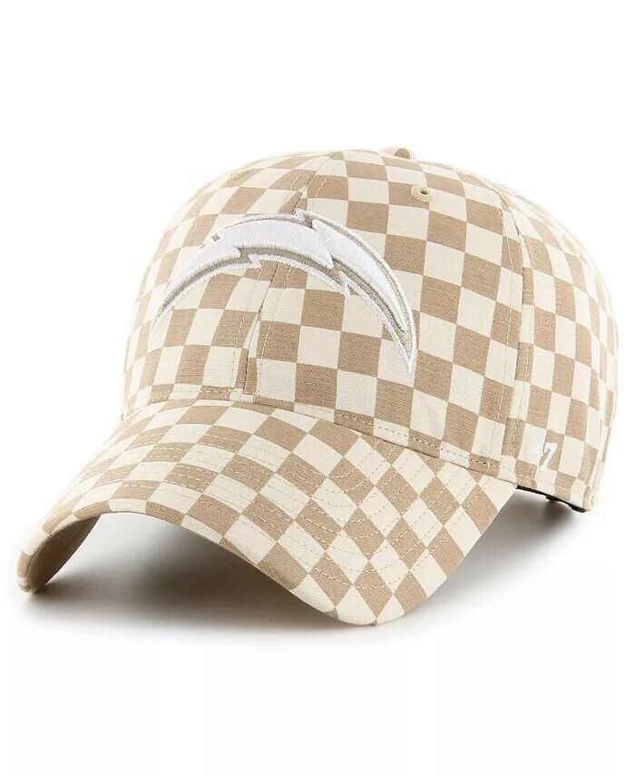 

Женская загорелая шапка Los Angeles Chargers Vibe Check Clean Up Adjustable '47 Brand