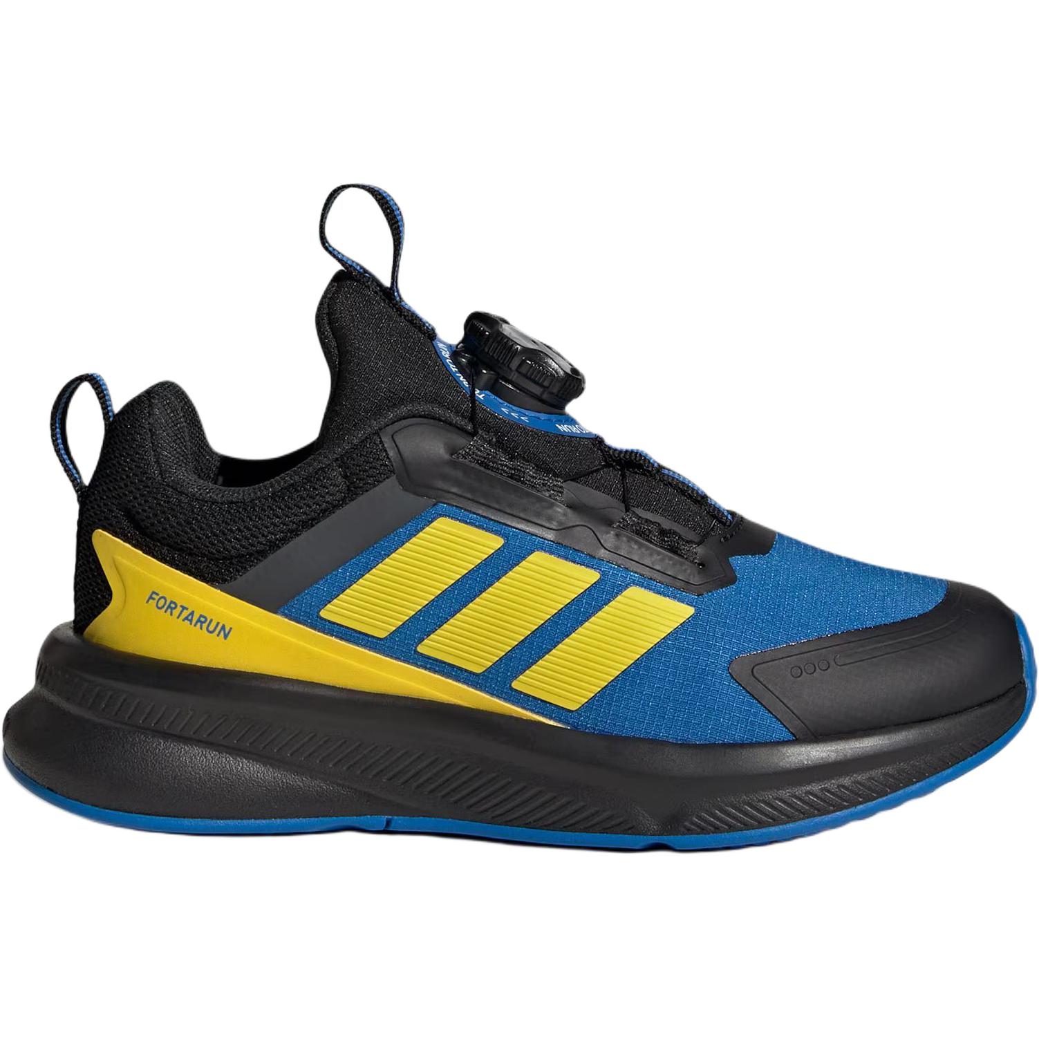 Adidas FORTARUN 4.0 Low top детские беговые кроссовки black blue — фото 4