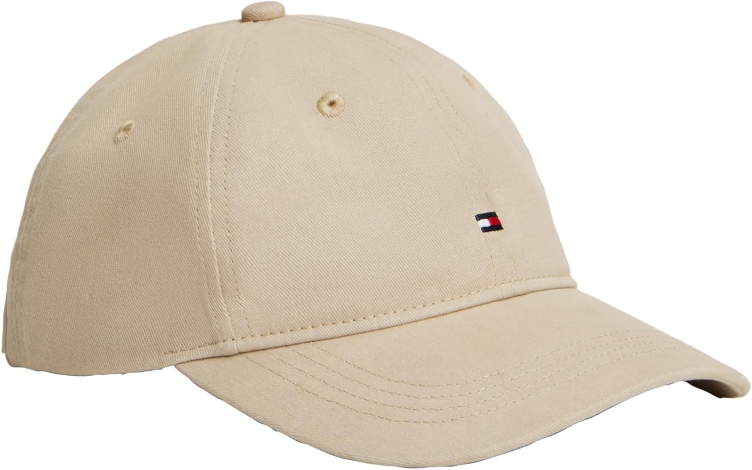 

Tommy Hilfiger Womens Tommy Hilfiger Hats for Women | Бейсболка с логотипом из хлопка с регулируемой высотой, Sandalwood