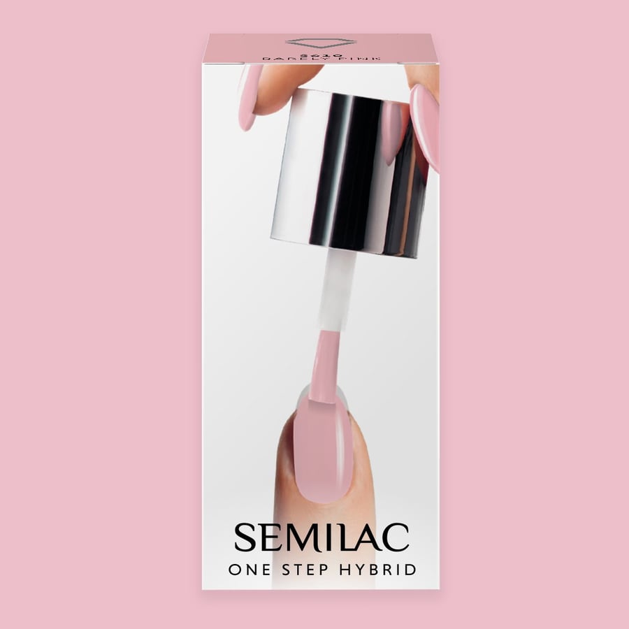 

Semilac, One Step Hybrid, Гибридный лак, S610 Barely Pink, 5 мл