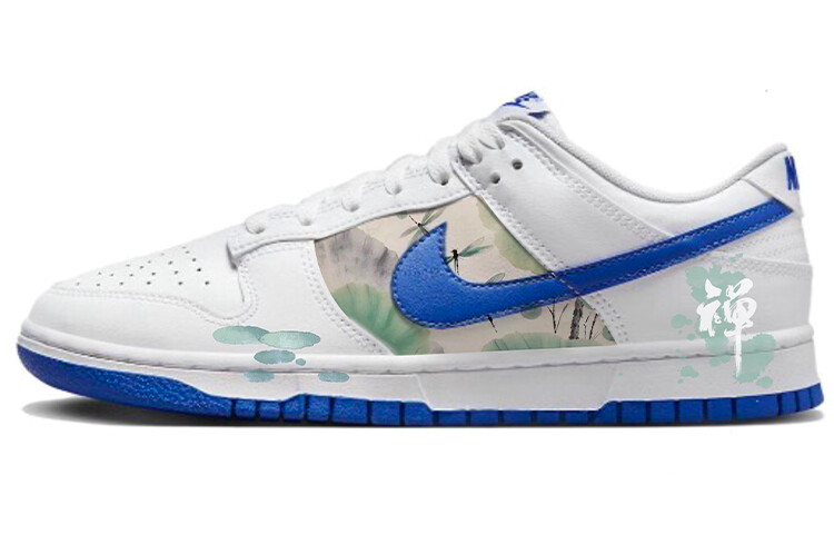 

Кроссовки Nike Dunk Skateboard Shoes Men Low-Top White Blue, Синий, Кроссовки Nike Dunk Skateboard Shoes Men Low-Top White Blue