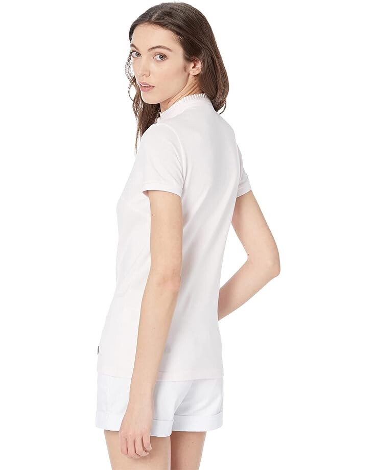 

Поло COLMAR Short Sleeve Plissè Stretch Pique Polo Shirt, цвет Daphne
