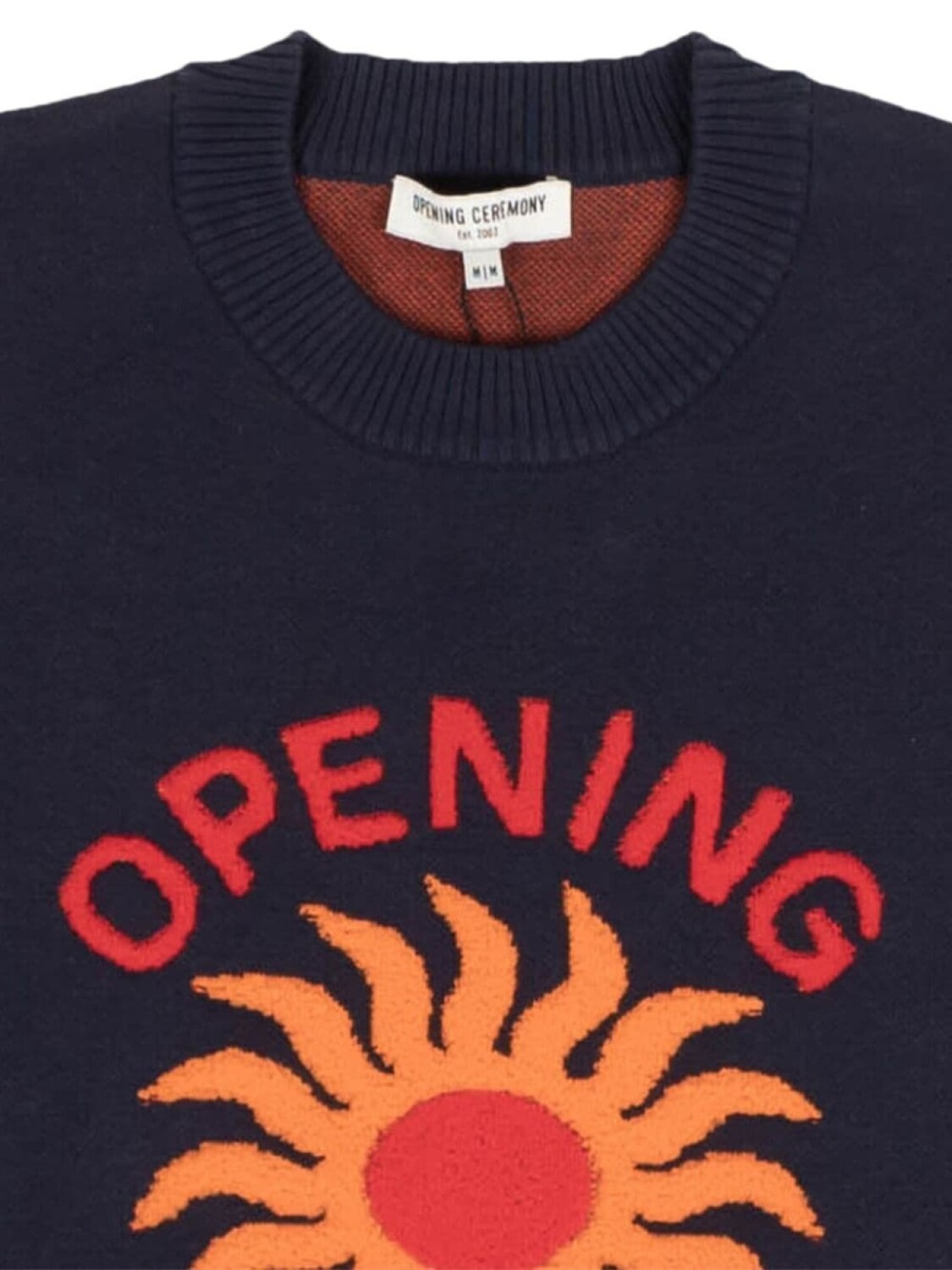 

Свитер колледжа с логотипом Sun на церемонии открытия Opening Ceremony, синий