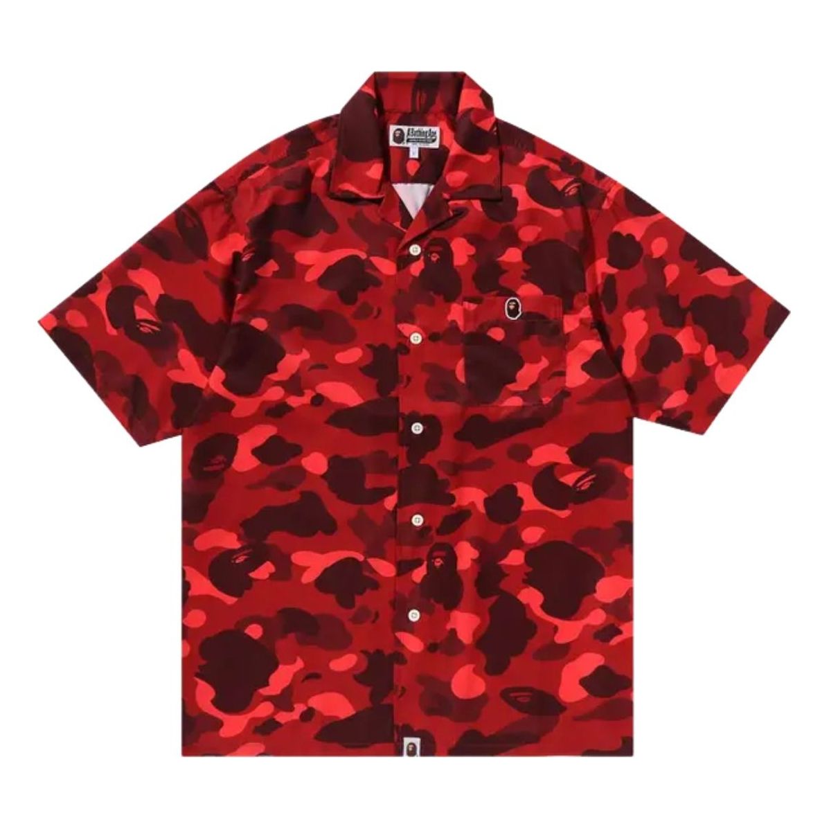

Футболка A Bathing Ape Color Camo Ape Head One Point Shirt 'Red'