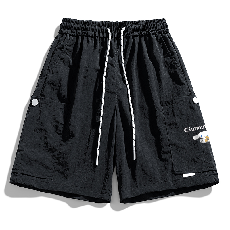 

Шорты повседневные Unisex CINNAMOROLL Yugui Dog Sanrio, черный