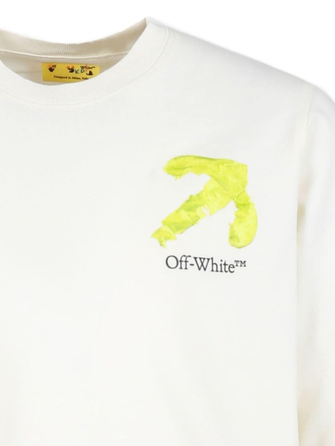 Off-White Kids футболка из хлопка с принтом стрелы, белый — фото 3