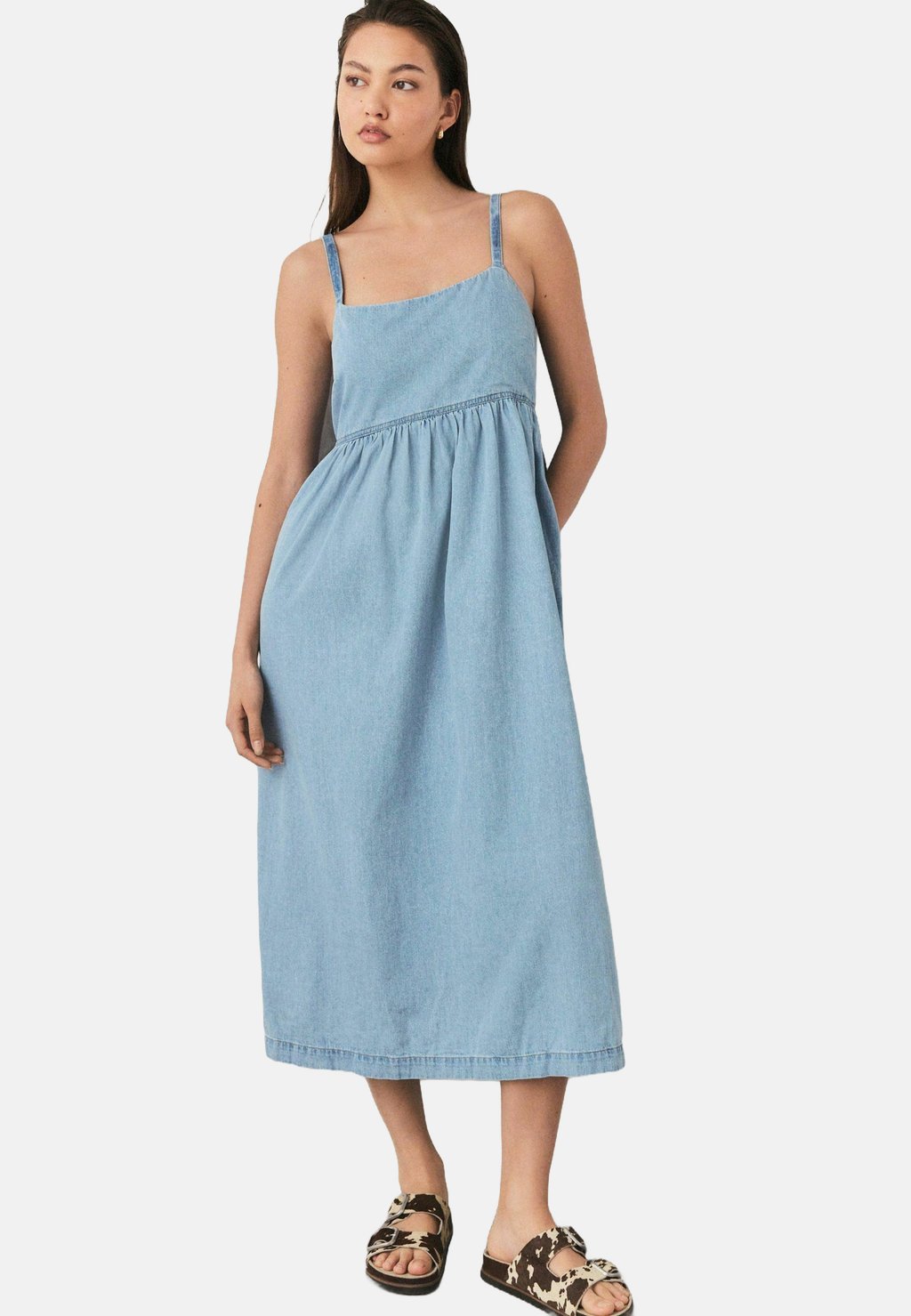 

Джинсовое платье PETITE FIT - STRAPPY MIDI Next, синий
