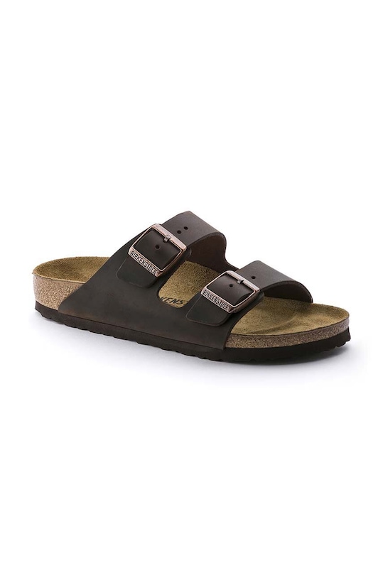 Кожаные сандалии Arizona Birkenstock, коричневый — фото 2