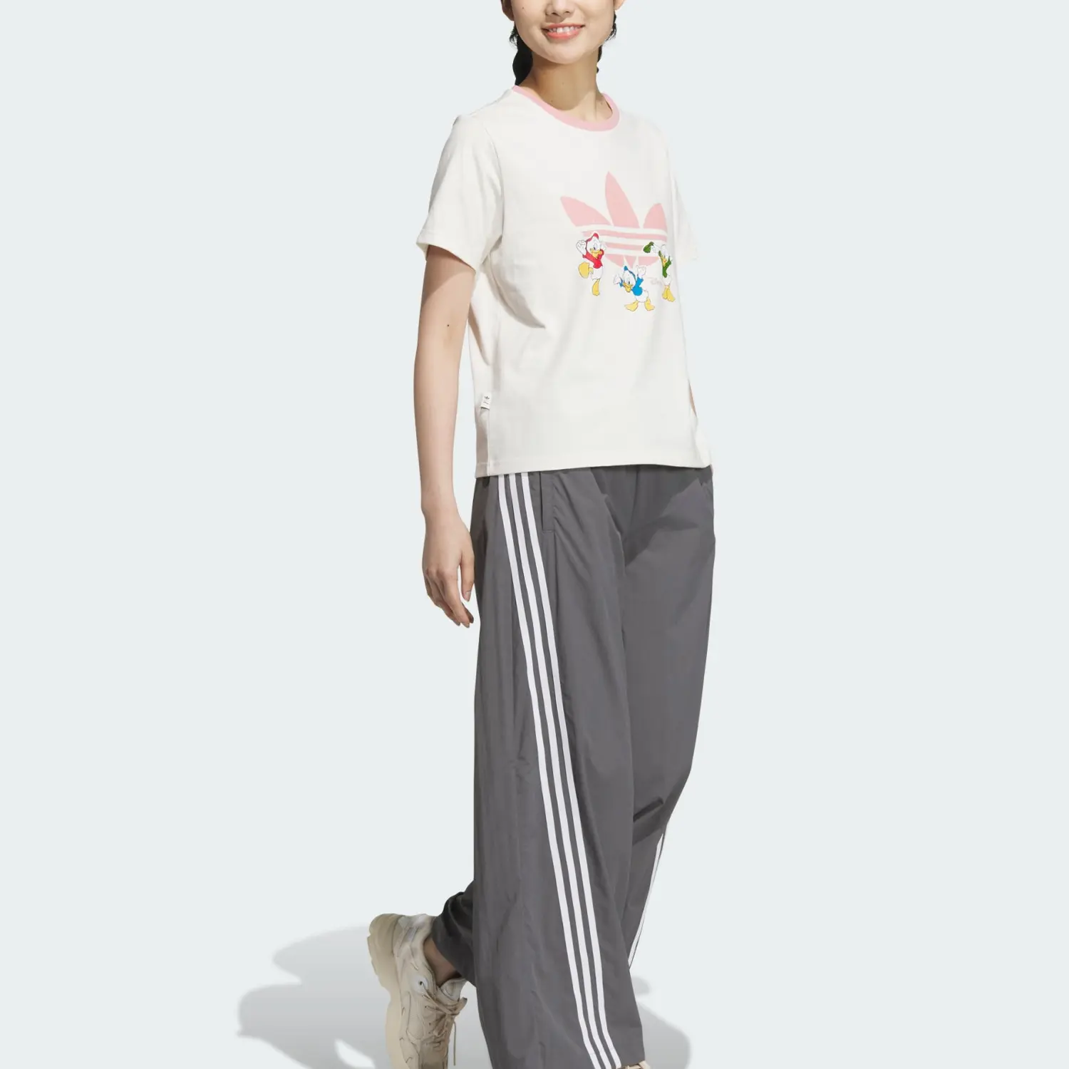 Футболка Disney X женская белая Adidas — фото 2