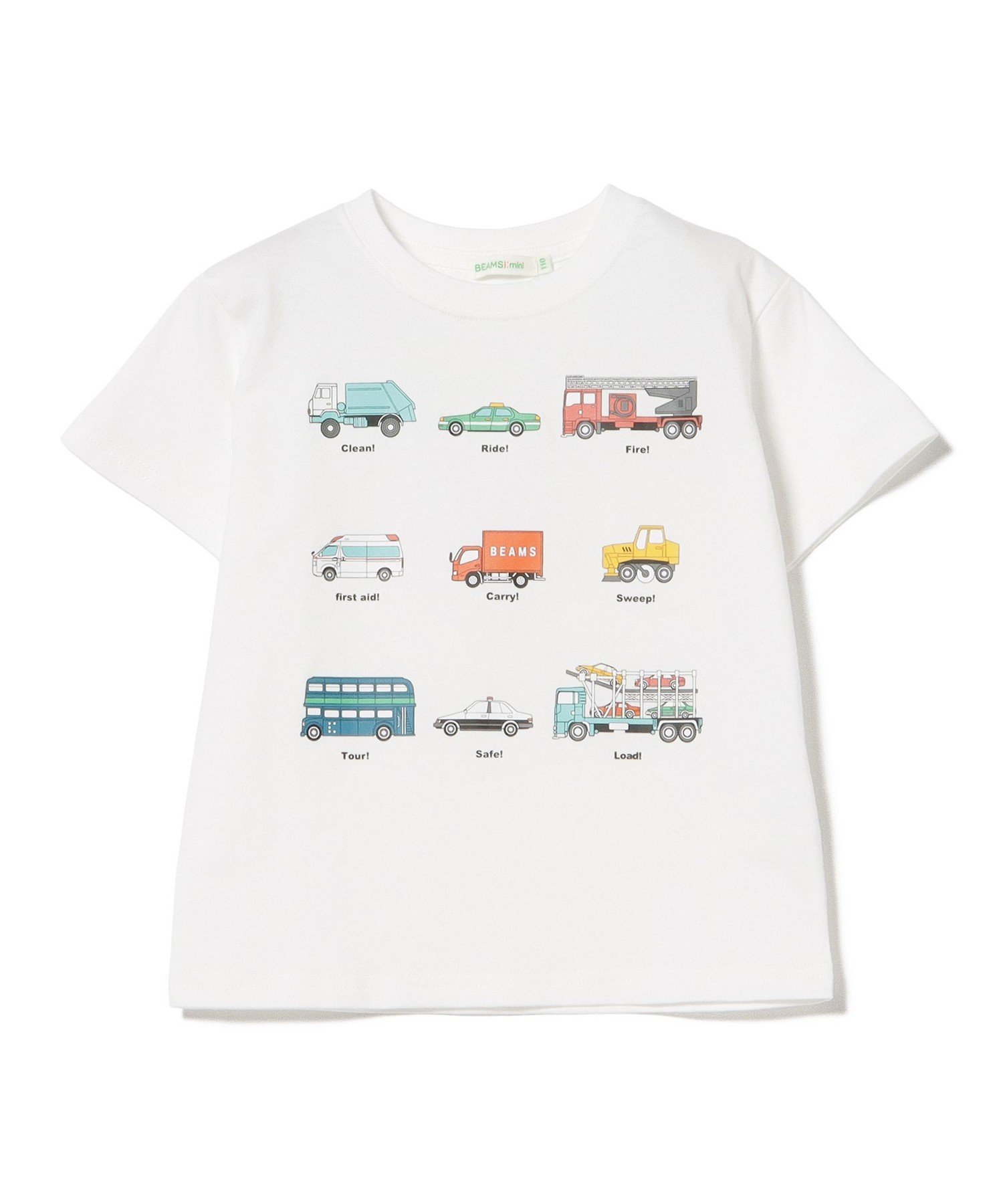 Детская футболка Working Car 2026SS (90-130 см) Beams Mini, OFF_WHITE — фото 2