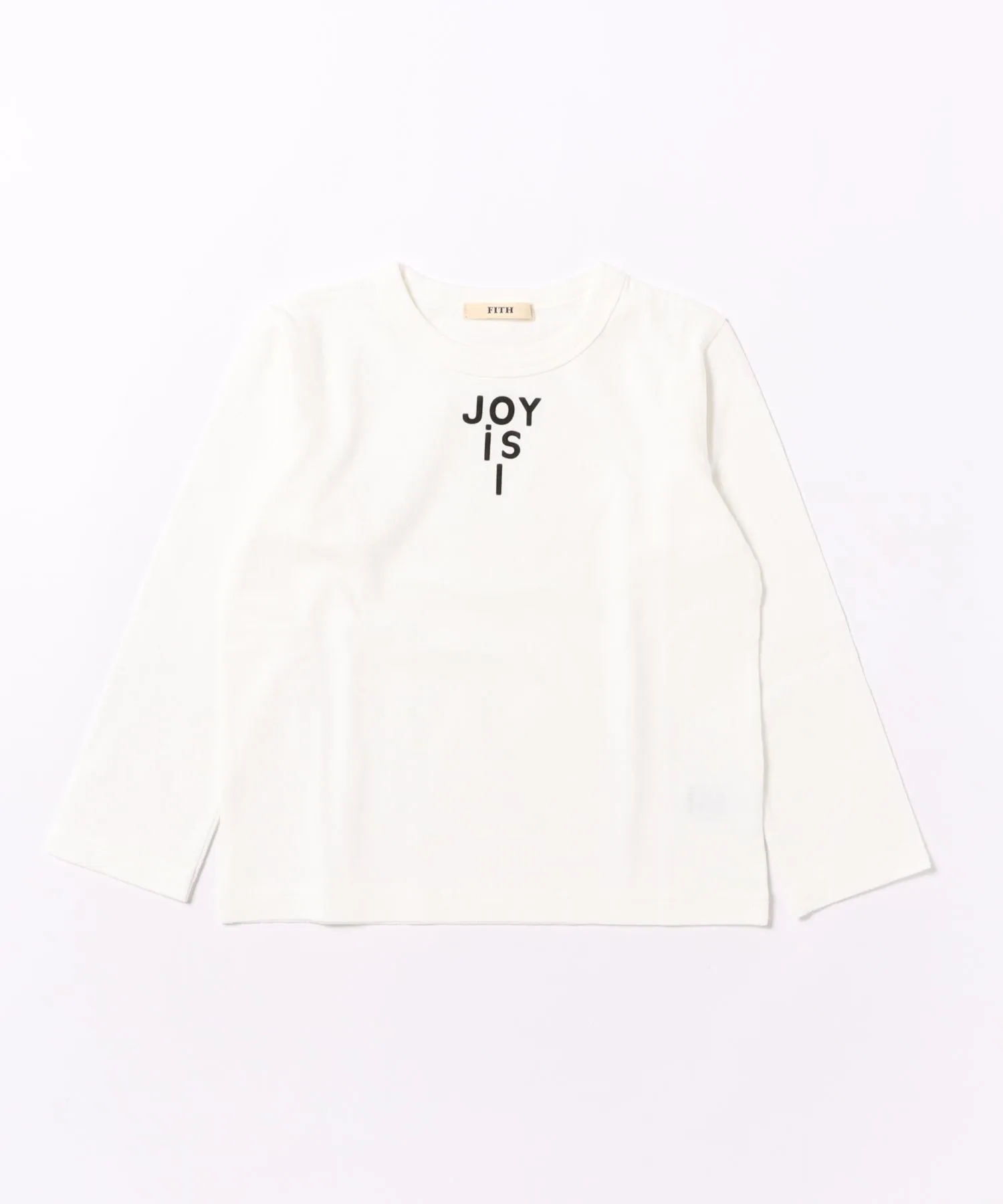 Детская футболка с длинным рукавом FITH Old Cotton белая — фото 2