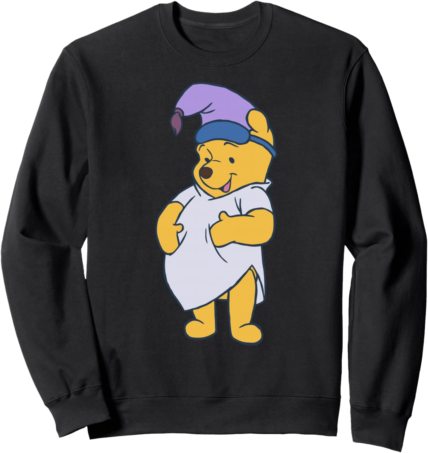 

Толстовка Disney с милым изображением Винни-Пуха и надписью «Готов ко сну», большая, черная