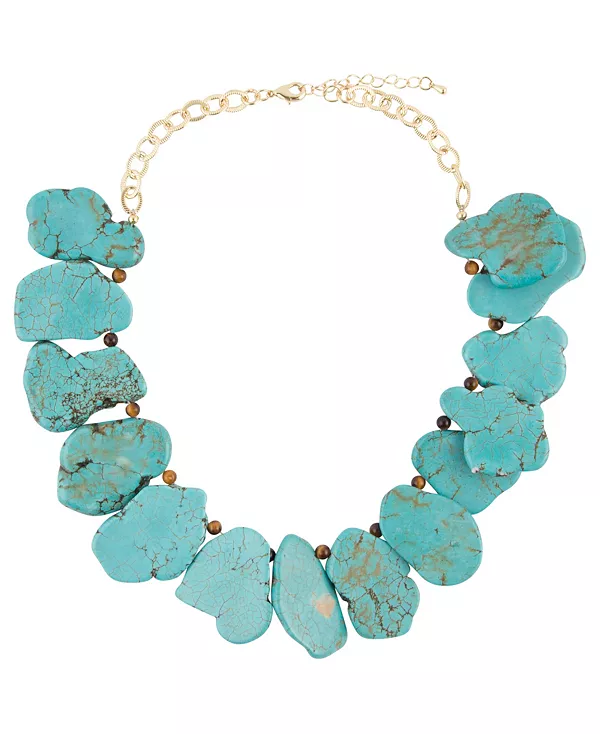 

Женское ожерелье из натурального камня-валуна Barse, multi