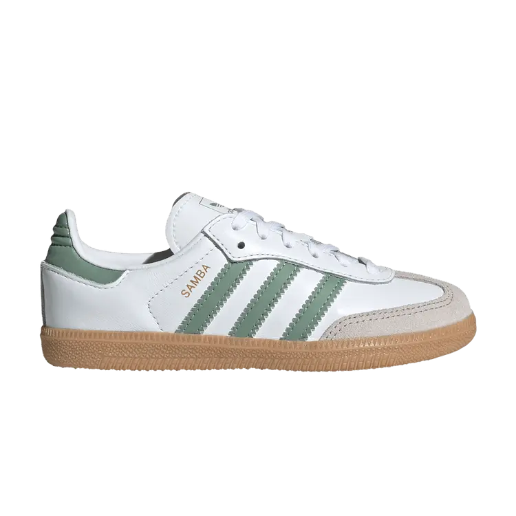 

Кроссовки adidas Samba OG C White Silver Green, белый