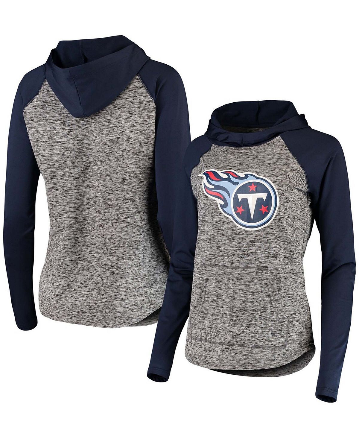 

Женский пуловер с капюшоном серо-темно-синего цвета с принтом Tennessee Titans Championship Ring G-III 4Her by Carl Banks, Синий, Женский пуловер с капюшоном серо-темно-синего цвета с принтом Tennessee Titans Championship Ring G-III 4Her by Carl Banks