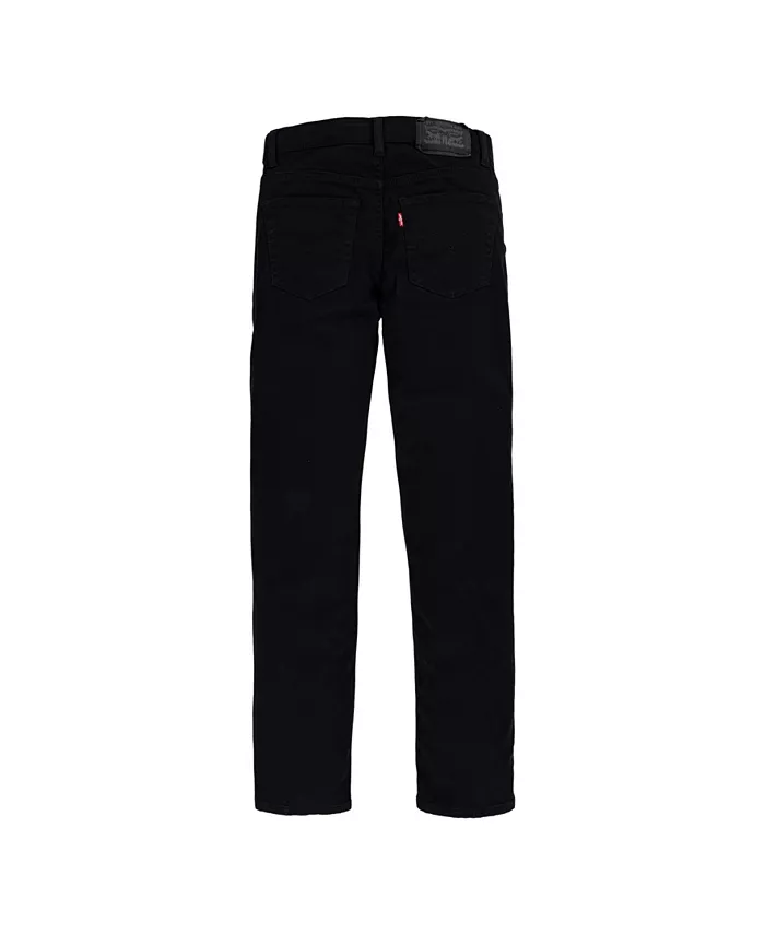 Брюки чинос Big Boys 502 Regular Taper Fit из хлопкового твила Levi's, черный — фото 2