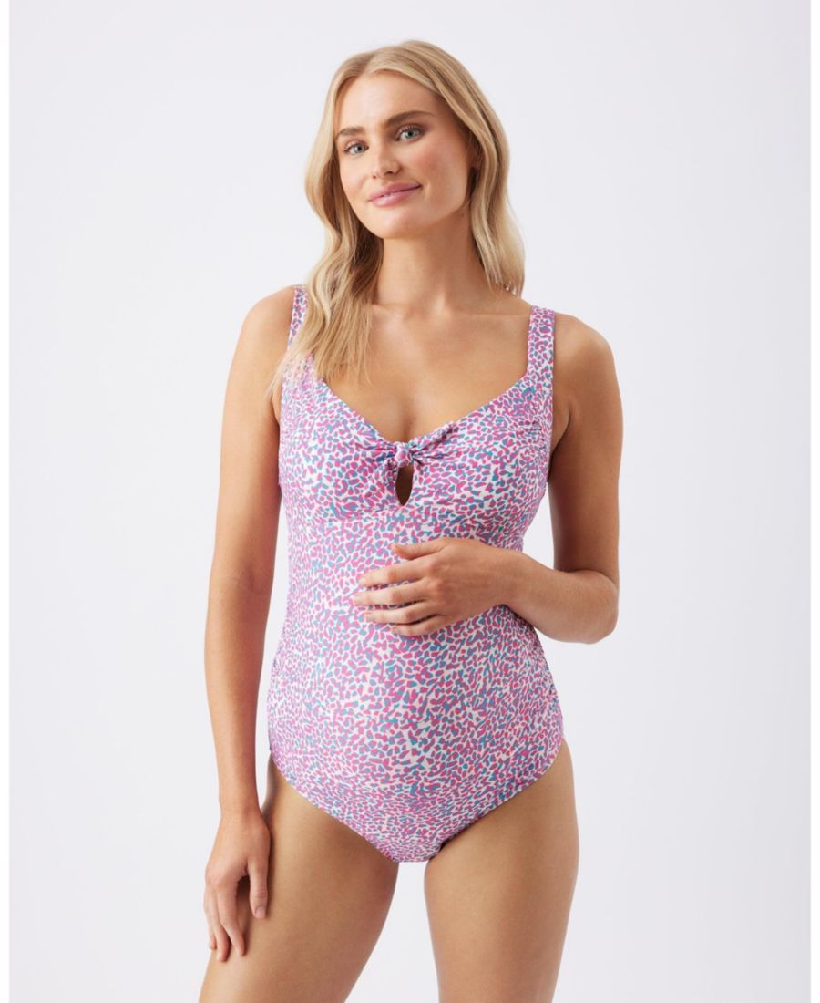 

Слитный купальник для беременных Ripe Skipper с завязками спереди Ripe Maternity, Pink / blue