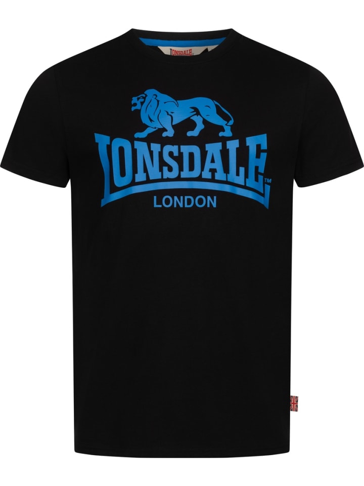 

Футболка Henconner Herren T-Shirt normale Passform Lonsdale, черный