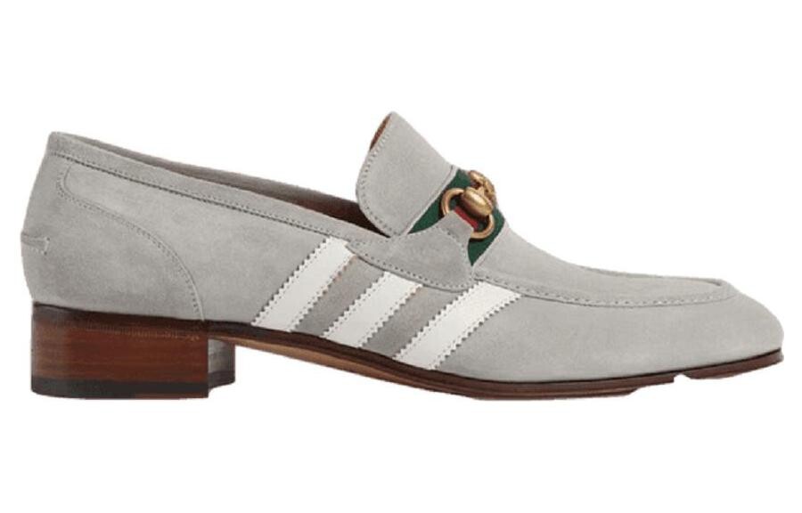 Лоферы Adidas X «Серая замша» Gucci — фото 2